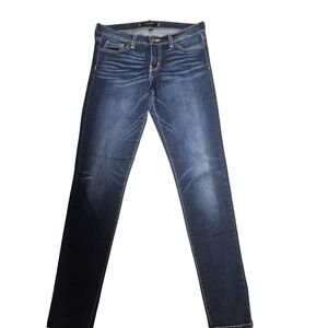 Flying Monkey Jeans Womens 29 Skinny Dark Wash Stretch Denim Made in USA Classic